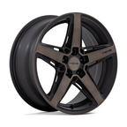 Niche 1PC M271 Teramo 18x8 Matte Black with Double Dark Tint Face Wheel with 5x114.3 Bolt Pattern and +30 Offset