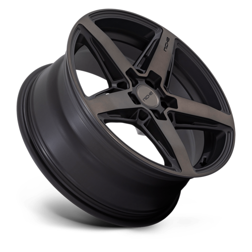 Niche 1PC M271 Teramo 18x8 Matte Black with Double Dark Tint Face Wheel with 5x114.3 Bolt Pattern and +40 Offset