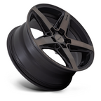 Niche 1PC M271 Teramo 18x8 Matte Black with Double Dark Tint Face Wheel with 5x114.3 Bolt Pattern and +40 Offset