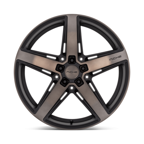 Niche 1PC M271 Teramo 20x9 Matte Black with Double Dark Tint Face Wheel - 5x120 Bolt Pattern +38 Offset