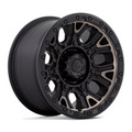 Fuel 1PC D824 Traction 17x9 Matte Black Wheel with 6x120 Bolt Pattern and 67.06 Center Bore
