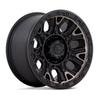 Fuel 1PC D824 TRACTION 17x9 Matte Black Wheel with 6x135 Bolt Pattern and 87.10mm Center Bore