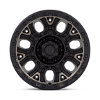 Fuel 1PC D824 TRACTION 17x9 Matte Black Wheel with Double Dark Tint, 6x114.3 Bolt Pattern, +1 Offset