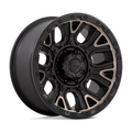 Fuel 1PC D824 TRACTION 20x9 Matte Black Double Dark Tint Wheel with 8x180 Bolt Pattern and 124.20mm Center Bore