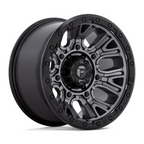 Fuel 1PC D825 Traction 17x9 Matte Gunmetal Wheel with Black Ring - 6x139.7 Bolt Pattern, -12 Offset