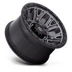 Fuel 1PC D825 Traction 17x9 Matte Gunmetal Wheel with Black Ring - 6x139.7 Bolt Pattern, -12 Offset