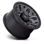 Fuel 1PC D825 Traction 17x9 Matte Gunmetal Wheel with Black Ring and 6x139.7 Bolt Pattern