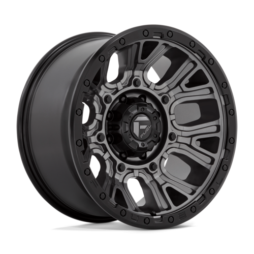 Fuel 1PC D825 Traction 20x10 Matte Gunmetal Wheel with Black Ring, 8x180 Bolt Pattern, -18 Offset