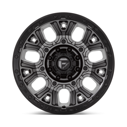 Fuel 1PC D825 Traction 20x10 Matte Gunmetal Wheel with Black Ring and -18 Offset