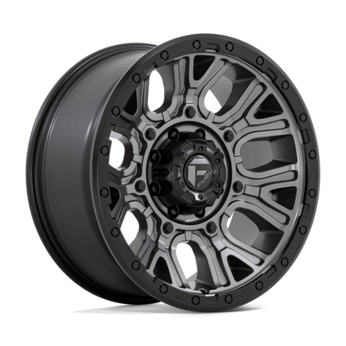 Fuel 1PC D825 Traction 20x9 Matte Gunmetal Wheel with Black Ring, 8x170 Bolt Pattern, +1 Offset