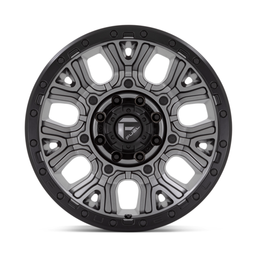 Fuel 1PC D825 Traction 20x9 Matte Gunmetal Wheel with Black Ring, 8x170 Bolt Pattern, +1 Offset