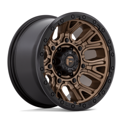 Fuel 1PC D826 Traction 17x9 Matte Bronze with Black Ring Wheel