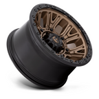 Fuel 1PC D826 Traction 17x9 Matte Bronze with Black Ring Wheel