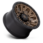 Fuel 1PC D826 Traction 17x9 Matte Bronze with Black Ring Wheel