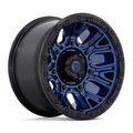 Fuel 1PC D827 Traction 17x9 Dark Blue with Black Ring Wheel for 5x127 Bolt Pattern