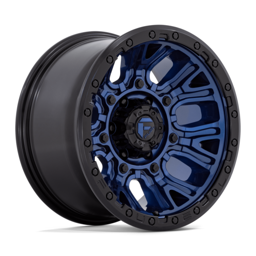 Fuel 1PC D827 Traction 17x9 Dark Blue with Black Ring Wheel for 5x127 Bolt Pattern