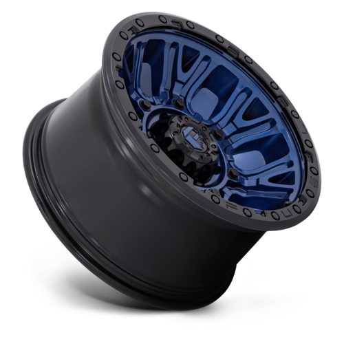 Fuel 1PC D827 Traction 17x9 Dark Blue with Black Ring Wheel for 5x127 Bolt Pattern