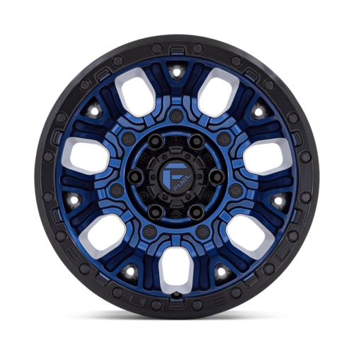 Fuel 1PC D827 Traction 17x9 Dark Blue with Black Ring Wheel for 5x127 Bolt Pattern