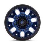 Fuel 1PC D827 Traction 17x9 Dark Blue with Black Ring Wheel for 5x127 Bolt Pattern