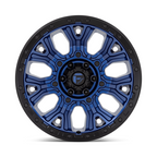 Fuel 1PC D827 TRACTION 20x10 Dark Blue with Black Ring Wheel - 6x139.7 Bolt Pattern, -18 Offset