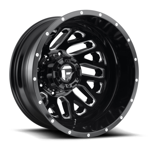 Fuel 1PC Triton D581 Wheel - 20x8.25 Gloss Black Milled with 8x210 Bolt Pattern