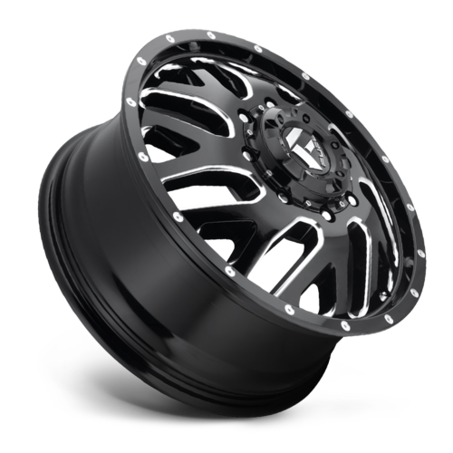 Fuel 1PC Triton D581 Wheel - 20x8.25 Inches, Gloss Black Milled Finish, 8x210 Bolt Pattern, +105 Offset, 154.3mm Center Bore