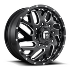 Fuel 1PC Triton D581 Alloy Wheel 22x8.25 Inches Gloss Black Milled Finish with 8x200 Bolt Pattern and 142mm Center Bore