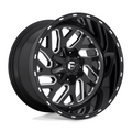 Fuel 1PC Triton 22x12 Black Gloss Milled Wheel with -43 Offset and 8x180 Bolt Pattern
