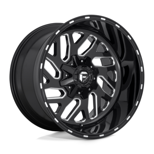 Fuel 1PC D581 Triton 22x9.5 Gloss Black Milled Off-Road Wheel, 6x135/6x139.7 Bolt Pattern, +19 Offset