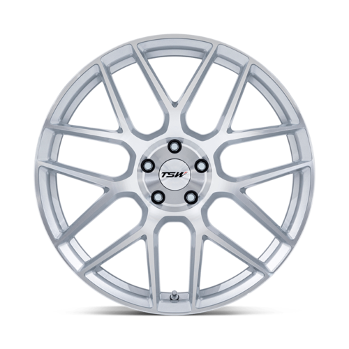 TSW Lasarthe 20x9 Inch Silver Gloss Machined Wheel with 5x112 Bolt Pattern and +20 Offset