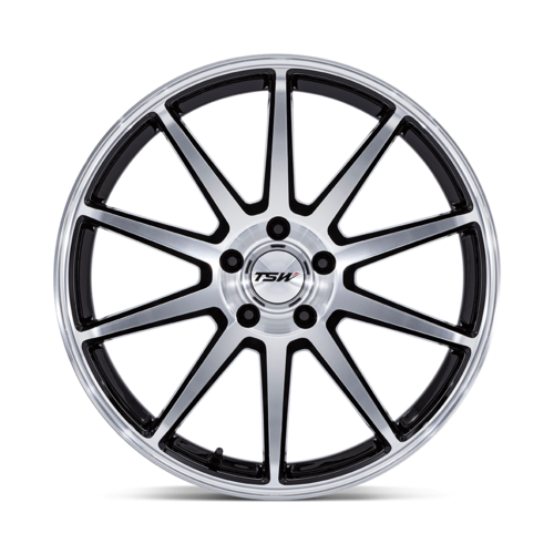 TSW TW004 CANARD 20x9 Gloss Black Machined Wheel with 5x112 Bolt Pattern and +45 Offset