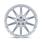 TSW TW004 CANARD 20x10.5 Inch Gloss Silver Machined Face Wheels with 5x120 Bolt Pattern and +38 Offset