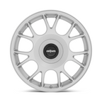 Rotiform R188 TUF-R 20-Inch Satin Silver Wheel with 10.5-Inch Width, 5x108/5x120 Bolt Pattern, and 72.56mm Center Bore