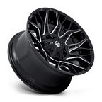 Fuel 1PC D769 TWITCH 20x10 Glossy Black Milled Wheels with 6x135/6x139.7 Bolt Pattern and -18mm Offset