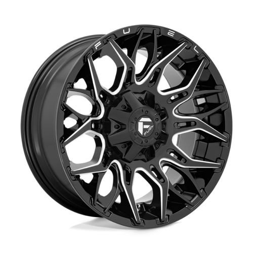 Fuel 1PC D769 Twitch 20x10 Glossy Black Milled Wheel with -18mm Offset and 8x165.1 Bolt Pattern