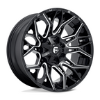 Fuel 1PC D769 Twitch 22x10 Black Glossy Milled Wheel with 8x180 Bolt Pattern and -18mm Offset