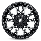 Fuel 1PC D769 Twitch 22x10 Black Glossy Milled Wheel with -18mm Offset