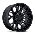 Fuel 1PC D772 Twitch 22x10 Blackout Wheel with -18mm Offset and 8x180 Bolt Pattern