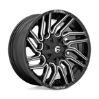 Fuel 1PC D773 Typhoon 20x10 Gloss Black Milled Wheel with -18mm Offset for 5x139.7/5x150 Bolt Pattern