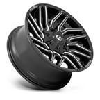Fuel 1PC D773 Typhoon 22x12 Inch Black Gloss Milled Wheel with -44mm Offset