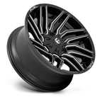 Fuel 1PC D773 Typhoon 22x10 Black Gloss Milled Wheel with -18mm Offset and 8x180 Bolt Pattern