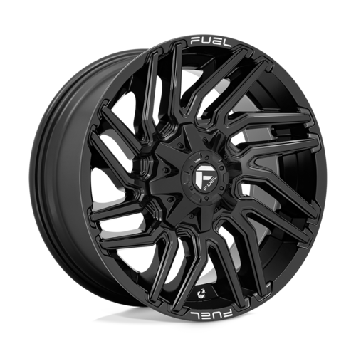 Fuel 1PC D776 Typhoon 20x9 Gloss Black Wheel with 8x180 Bolt Pattern and 124.20mm Center Bore