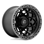 Fuel UTV D783 Unit Matte Black with Gunmetal Ring 15x10 Wheel for 4x137 Bolt Pattern
