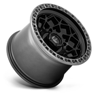 Fuel UTV D783 Unit Matte Black with Gunmetal Ring 15x10 Wheel for 4x137 Bolt Pattern