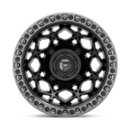 Fuel UTV D783 UNIT UTV 15x7 Matte Black with Gunmetal Ring Wheel