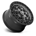 Fuel 1PC D784 UNIT 17x9 Inch Gunmetal Gray Alloy Wheel with Matte Black Ring, 5x127 Bolt Pattern, 71.5mm Center Bore