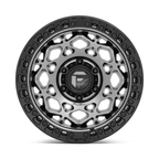 Fuel 1PC D784 UNIT 17x9 Inch Gunmetal Gray Alloy Wheel with Matte Black Ring, 5x127 Bolt Pattern, 71.5mm Center Bore
