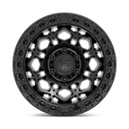 Fuel 1PC D786 UNIT 17x9 Matte Black Wheel with 5x127 Bolt Pattern and -12mm Offset
