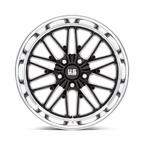 US Mag 1PC U138 Santa Cruz 20x8.5 Inch Gloss Black Wheel with Diamond Cut Lip and 5x127 Bolt Pattern