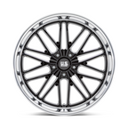US Mag 1PC U138 Santa Cruz 22x9 Inch Gloss Black Diamond Cut Lip Wheel
